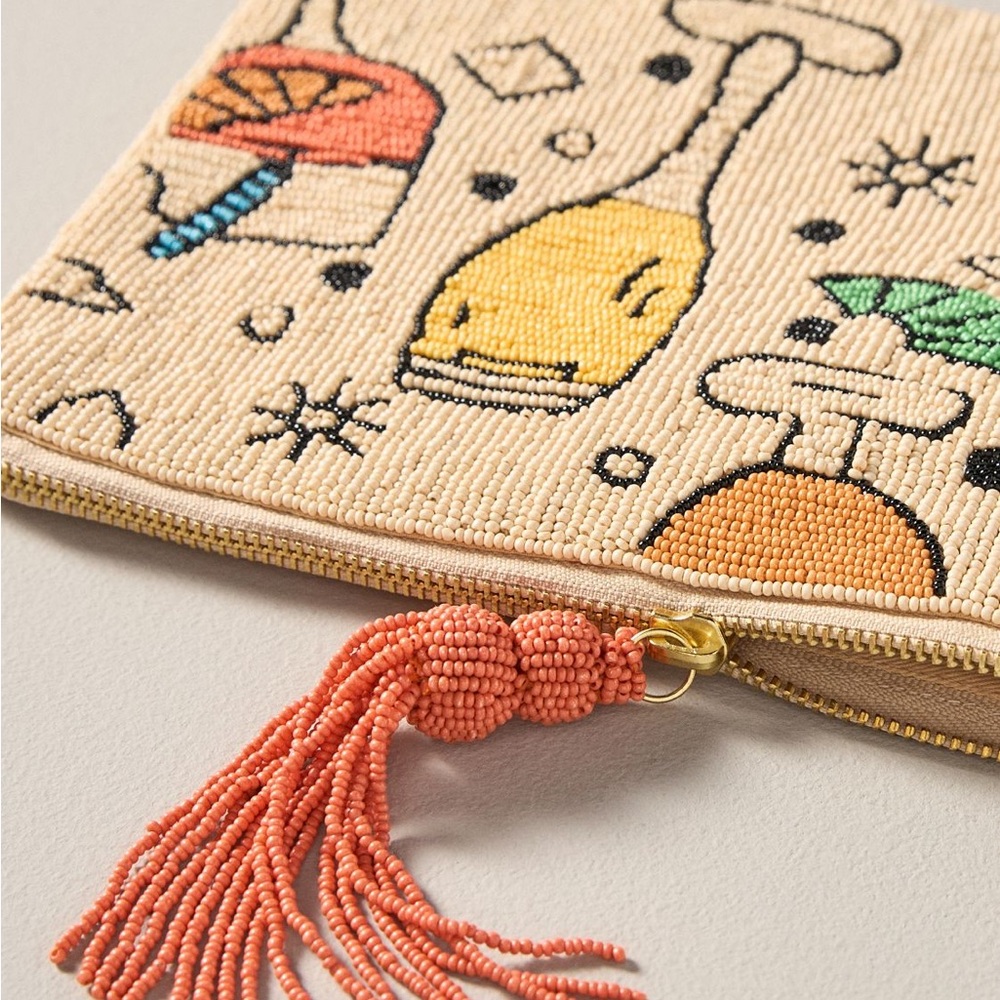 The Fiona Large Beaded Pouch by Anthropologie-cocktails.